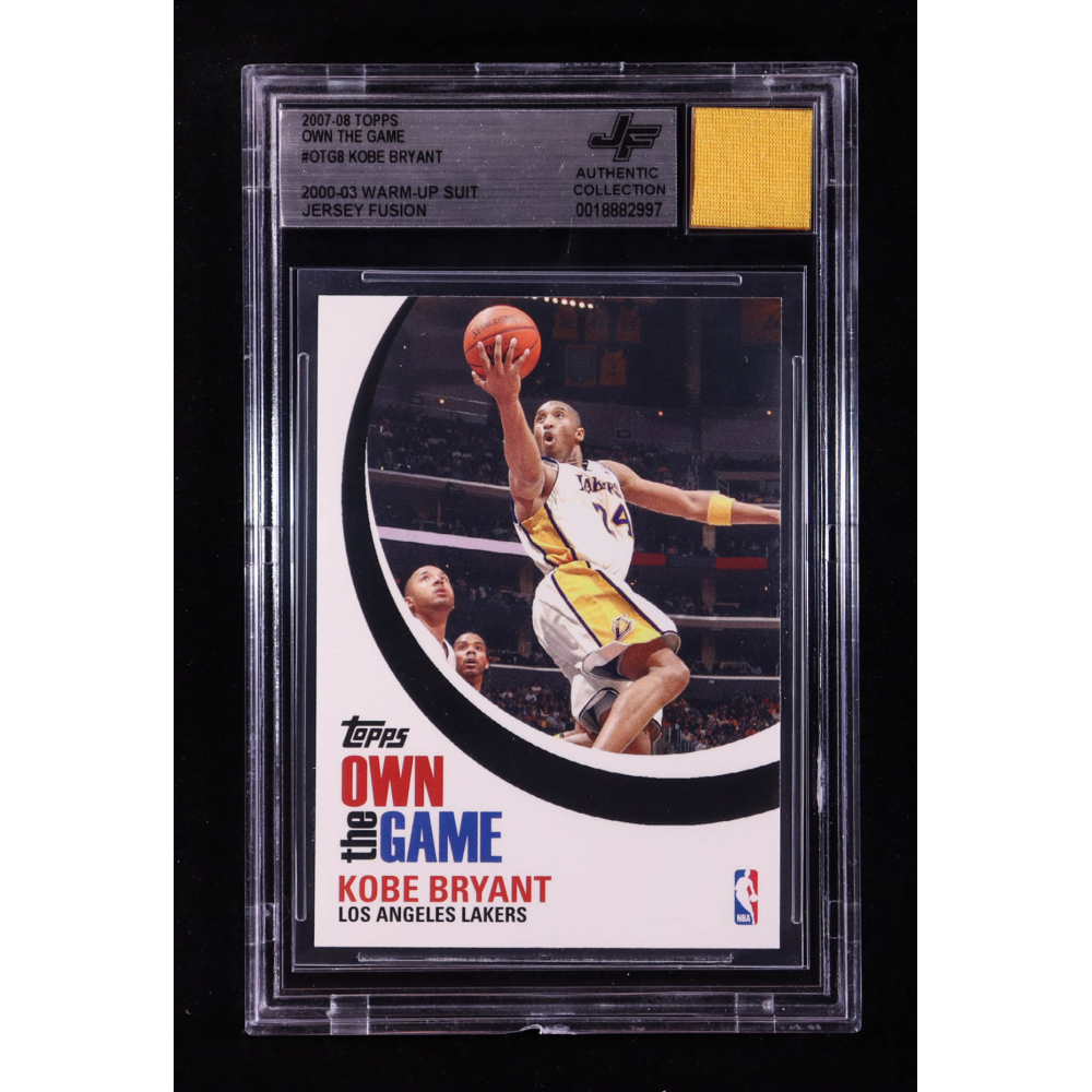 Kobe Bryant 2007-08 Topps Own the Game #OTG8 With Warm-Up Suit Swatch (BGS) at PristineAuction.com
