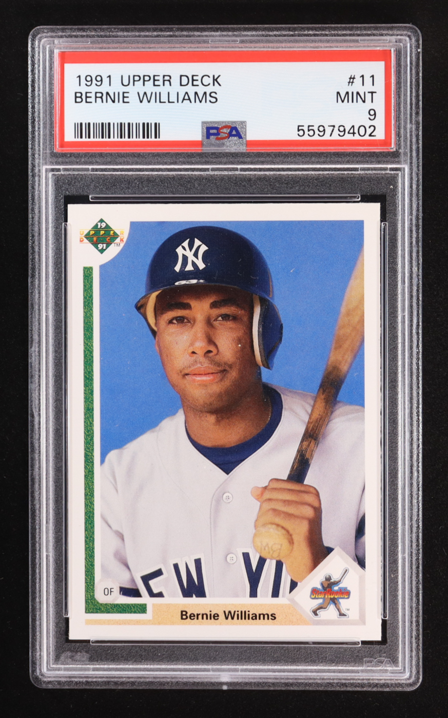 Bernie Williams 1991 Upper Deck #1 RC (PSA 9) at PristineAuction.com Bernie Williams 1991 Upper Deck #1 RC (PSA 9) at PristineAuction.com