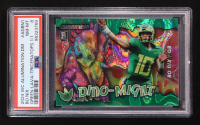 Bo Nix 2024 Wild Card Alumination Dino-Might Green Lava Triceratops #603 #1/1 (PSA 8) at PristineAuction.com