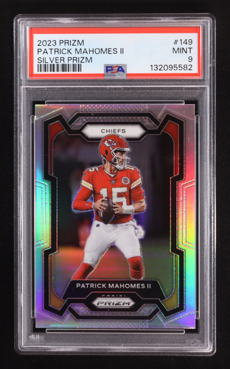 Patrick Mahomes II 2023 Panini Silver Prizm #149 (PSA 9) at PristineAuction.com Patrick Mahomes II 2023 Panini Silver Prizm #149 (PSA 9) at PristineAuction.com