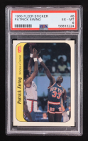 Patrick Ewing 1986 Fleer Sticker #6 RC (PSA 6) at PristineAuction.com