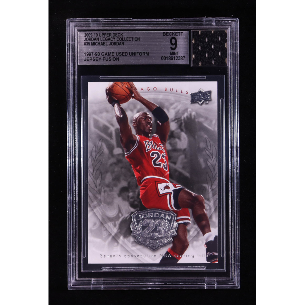 Michael Jordan 2009-10 Upper Deck Michael Jordan Legacy Collection #35 With Game-Used Uniform Swatch (BGS 9) at PristineAuction.com