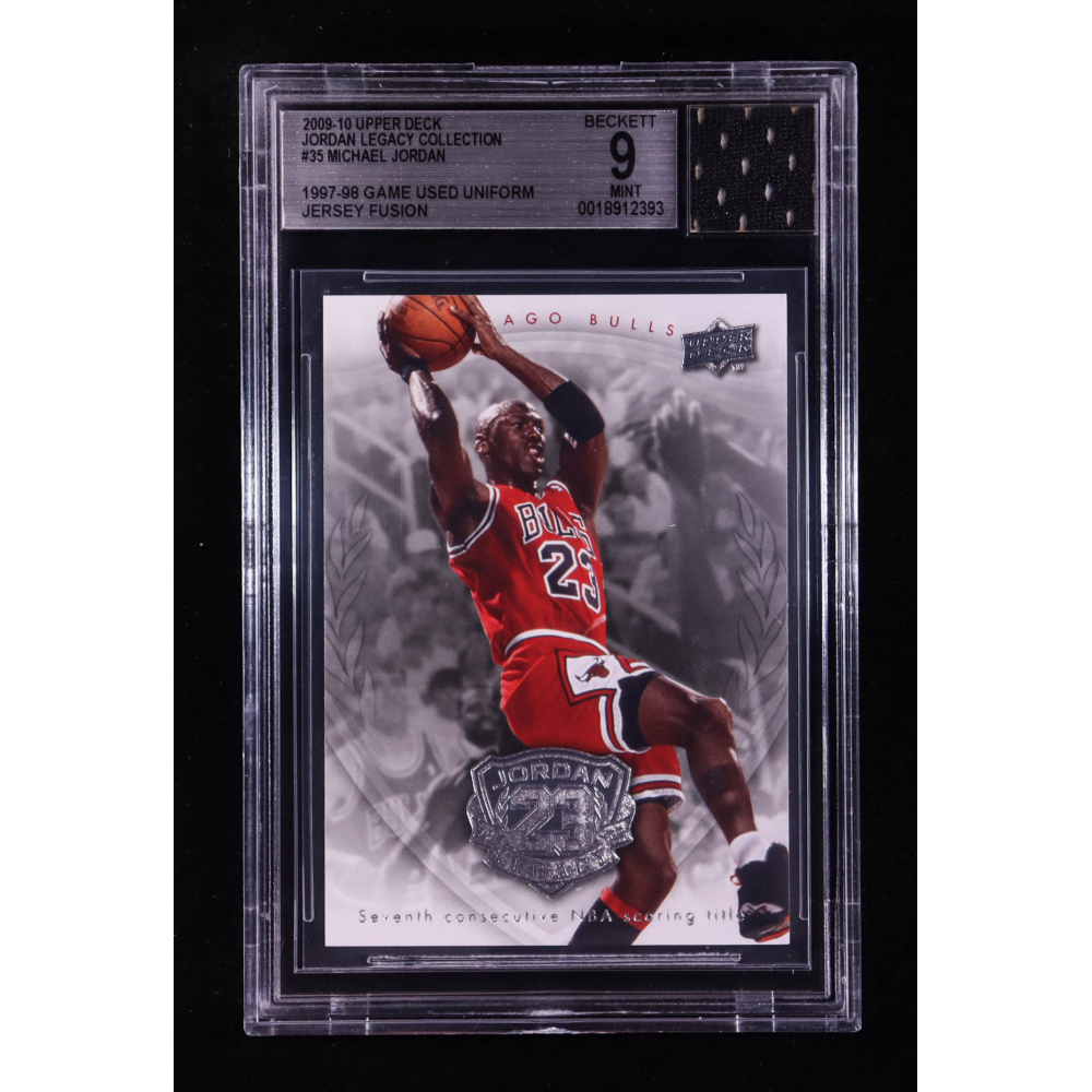 Michael Jordan 2009-10 Upper Deck Michael Jordan Legacy Collection #35 With Game-Used Uniform Swatch (BGS 9) at PristineAuction.com