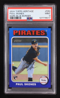 Paul Skenes 2024 Topps Heritage Dark Blue Border #594 RC (PSA 9) at PristineAuction.com