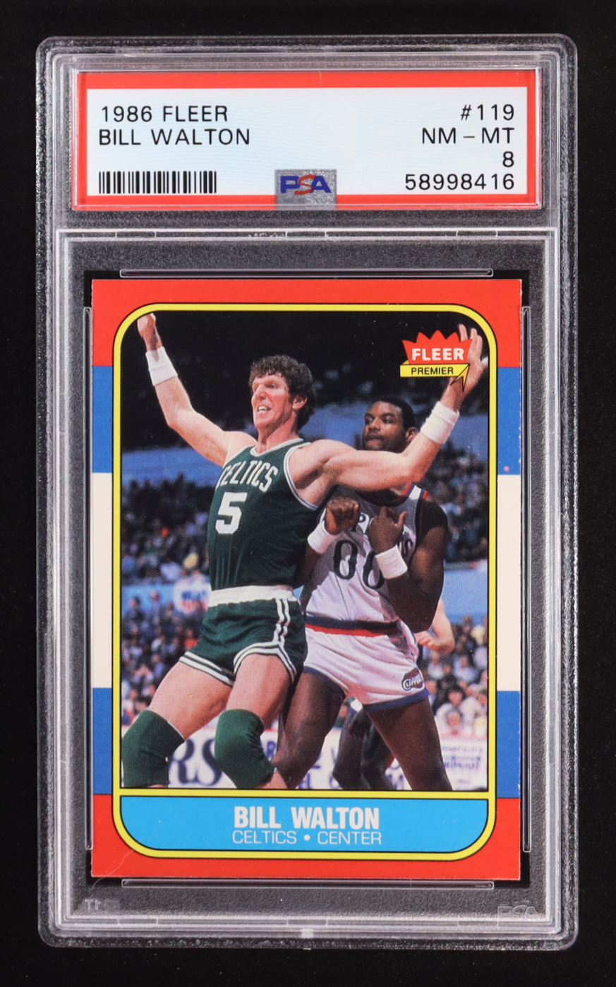 Bill Walton 1986 Fleer #119 (PSA 8) at PristineAuction.com Bill Walton 1986 Fleer #119 (PSA 8) at PristineAuction.com