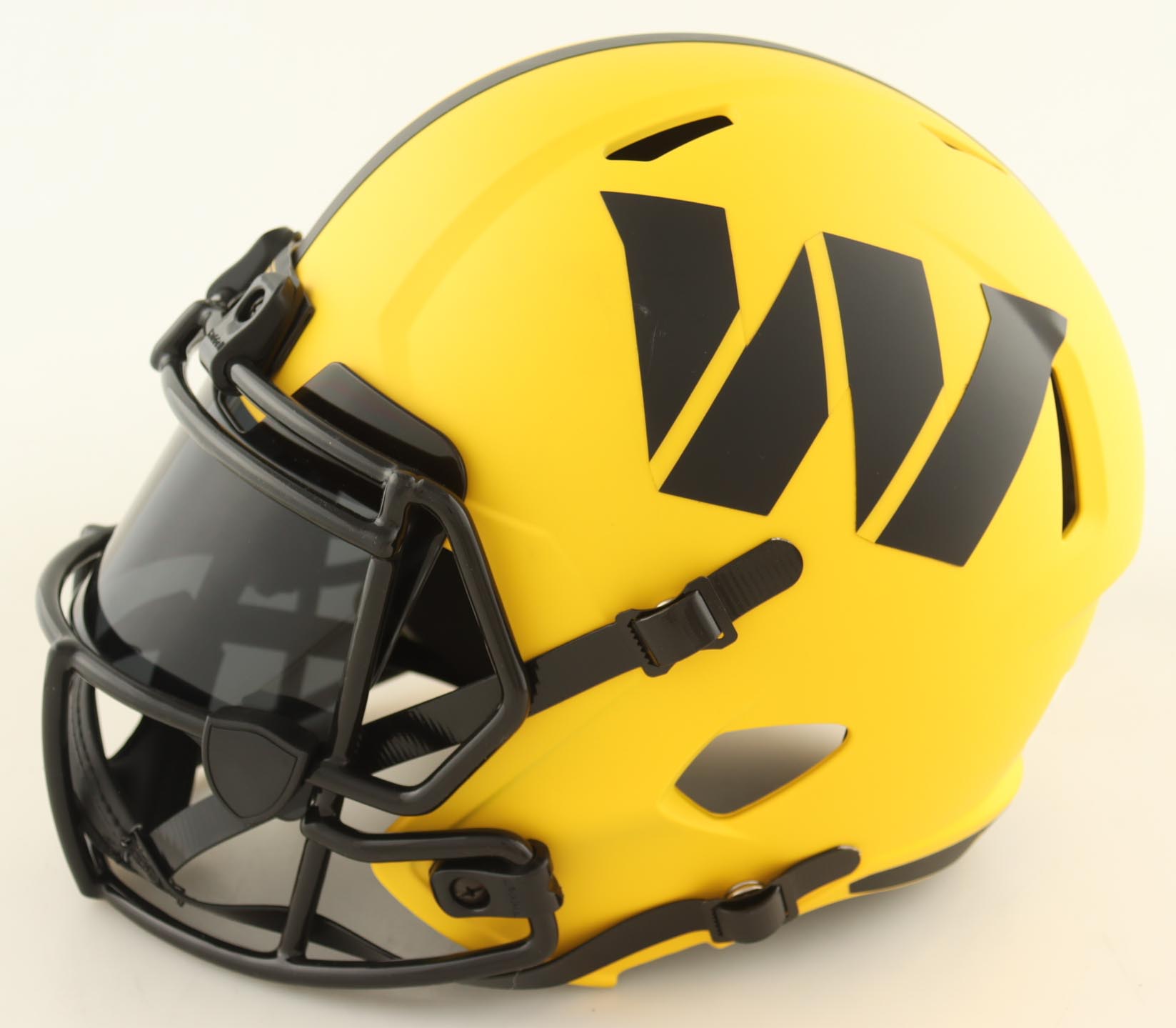 Brian Robinson Jr. Signed Commanders Full-Size Rave Alternate Speed Helmet With Visor Inscribed "Raise Hail" (JSA) at PristineAuction.com Brian Robinson Jr. Signed Commanders Full-Size Rave Alternate Speed Helmet With Visor Inscribed "Raise Hail" (JSA) at PristineAuction.com