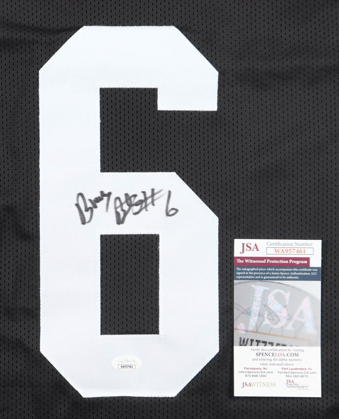 Bubby Brister Signed Jersey (JSA) at PristineAuction.com Bubby Brister Signed Jersey (JSA) at PristineAuction.com