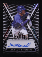 Jackson Chourio 2023 Leaf Exotic Silver Prism Zebra Autographs #BAJC1 #6/9 RC at PristineAuction.com