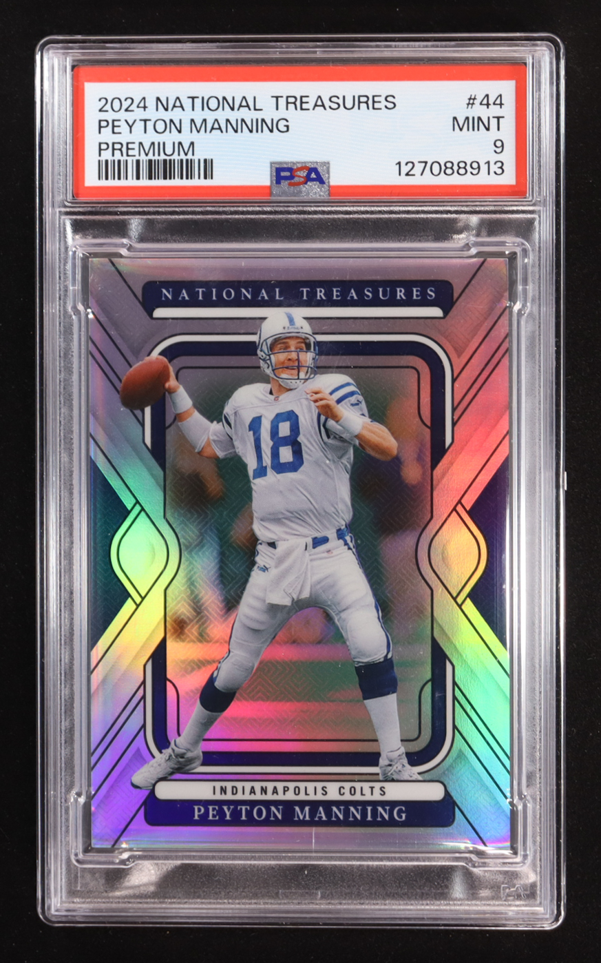 Peyton Manning 2024 Panini National Treasures Premium #44 #35/35 (PSA 9) at PristineAuction.com Peyton Manning 2024 Panini National Treasures Premium #44 #35/35 (PSA 9) at PristineAuction.com