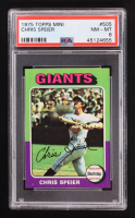 Chris Speier 1975 Topps Mini #505 (PSA 8) at PristineAuction.com