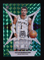 Victor Wembanyama 2023-24 Panini Mosaic Epic Performers Mosaic Green #12 RC at PristineAuction.com