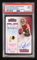 Dwayne Haskins 2019 Panini Contenders 1999 Rookie Ticket Auto #DH RC #06/20 (PSA 9) at PristineAuction.com