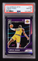 Lebron James 2024-25 Panini Donruss Optic Purple #148 (PSA 10) at PristineAuction.com