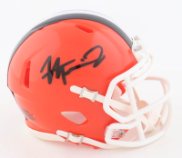 Harold Fannin Signed Browns Speed Mini Helmet (JSA) at PristineAuction.com