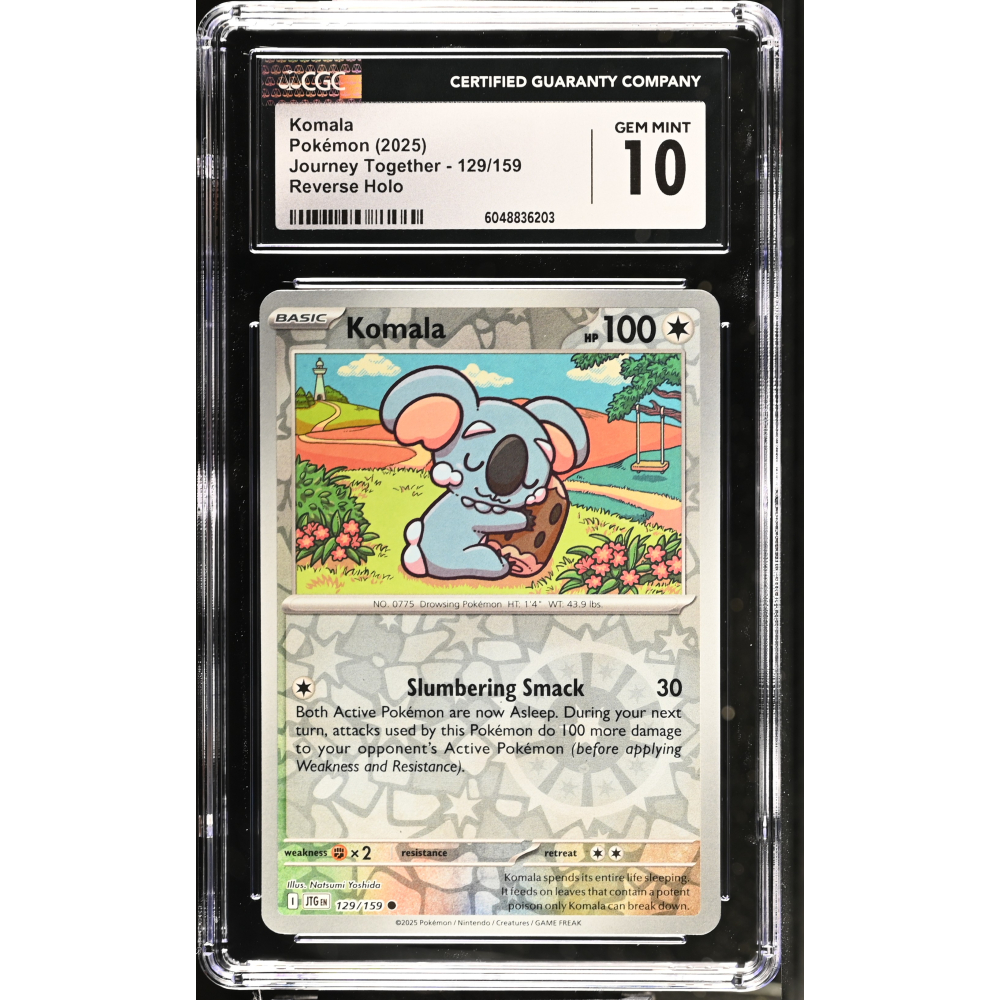 Komala 2025 Pokemon Journey Together #129/159 (CGC 10) at PristineAuction.com
