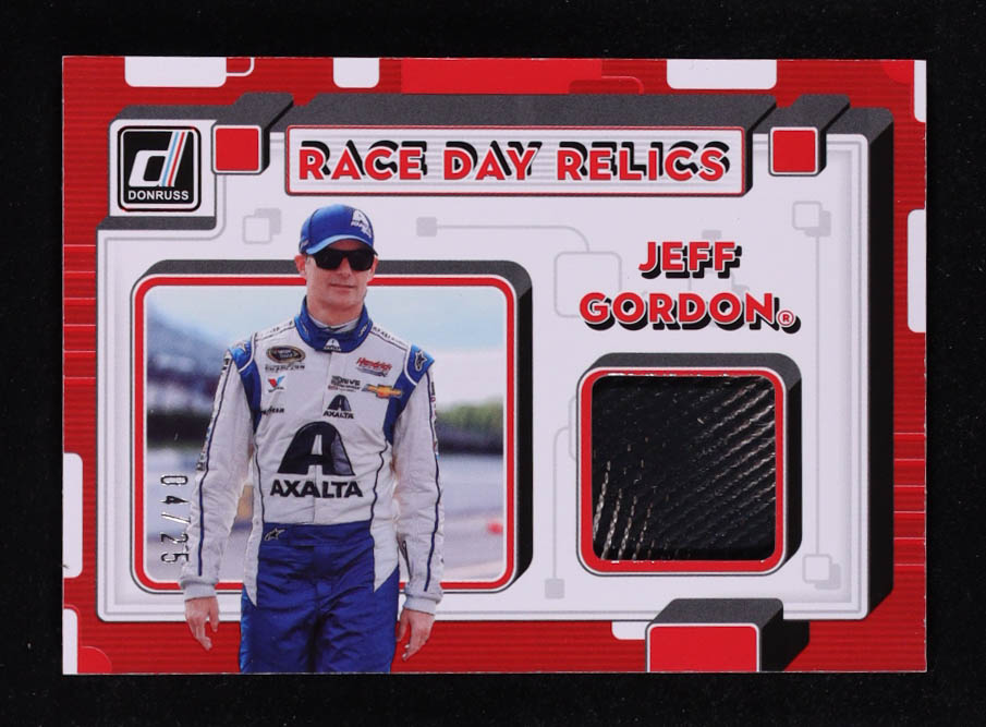Jeff Gordon 2023 Donruss Race Day Relics Red #30 #04/25 at PristineAuction.com Jeff Gordon 2023 Donruss Race Day Relics Red #30 #04/25 at PristineAuction.com