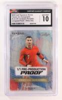 Cristiano Ronaldo 2025 Leaf Signature Series Classic Art Autographs Pre-Production Proof Allies Day Unsigned Proof #CA-CR1 #1/1 (CGC 10) at PristineAuction.com