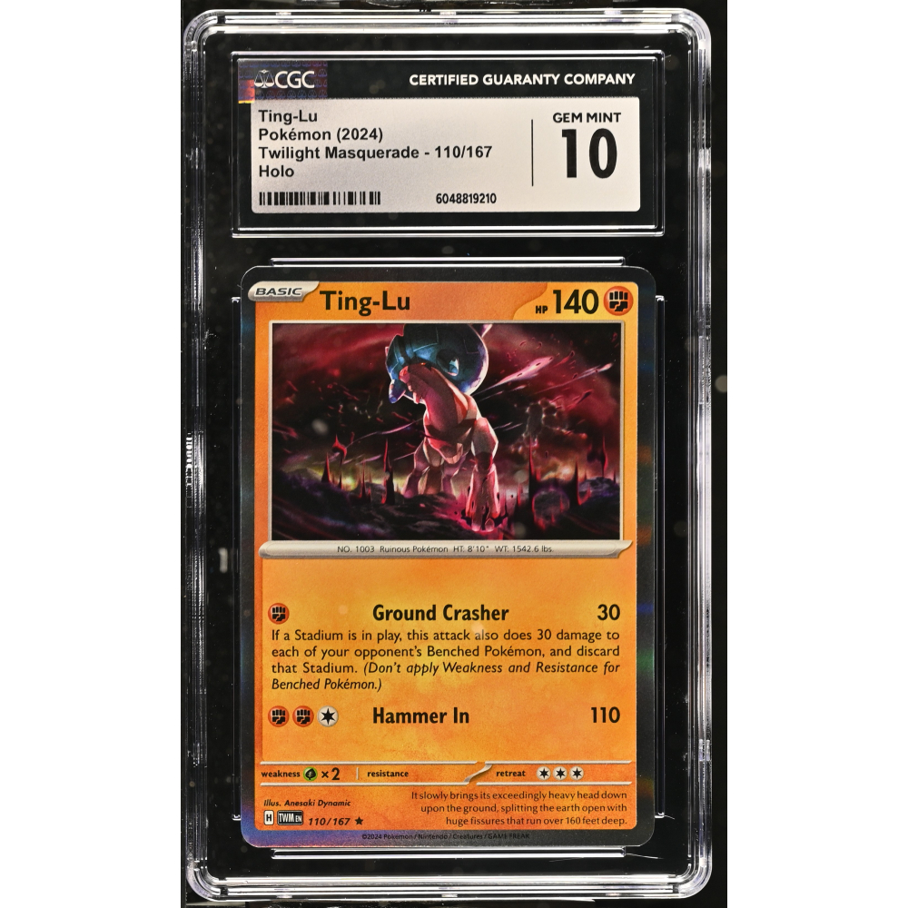 Ting-lu 2024 Pokemon Twilight Masquerade #110/167 (CGC 10) at PristineAuction.com