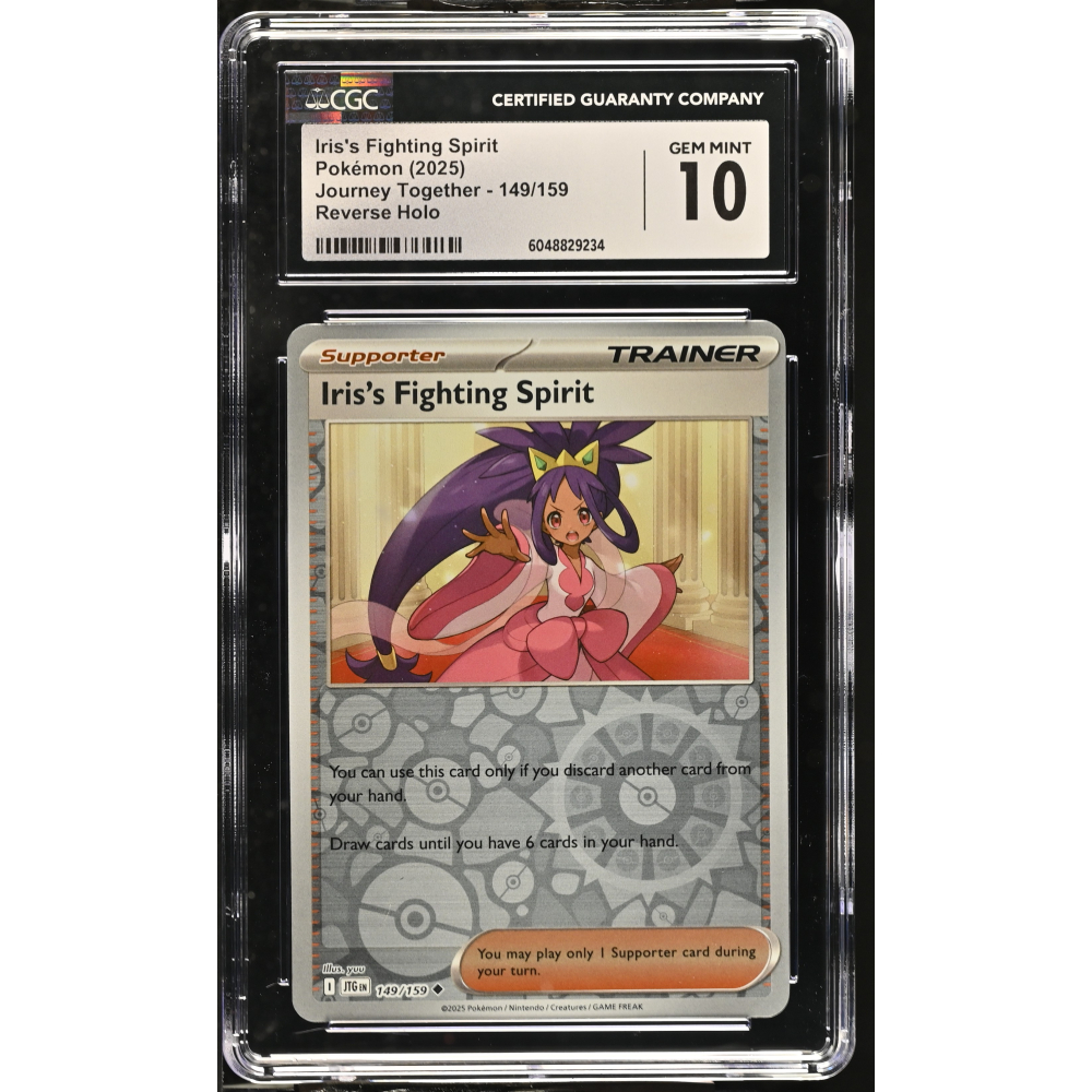 Iris's Fighting Spirit 2025 Pokemon Journey Together #149/159 (CGC 10) at PristineAuction.com