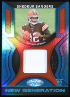 Shedeur Sanders 2025 Certified New Generation Jerseys Mirror Teal #33 #015/199 RC at PristineAuction.com