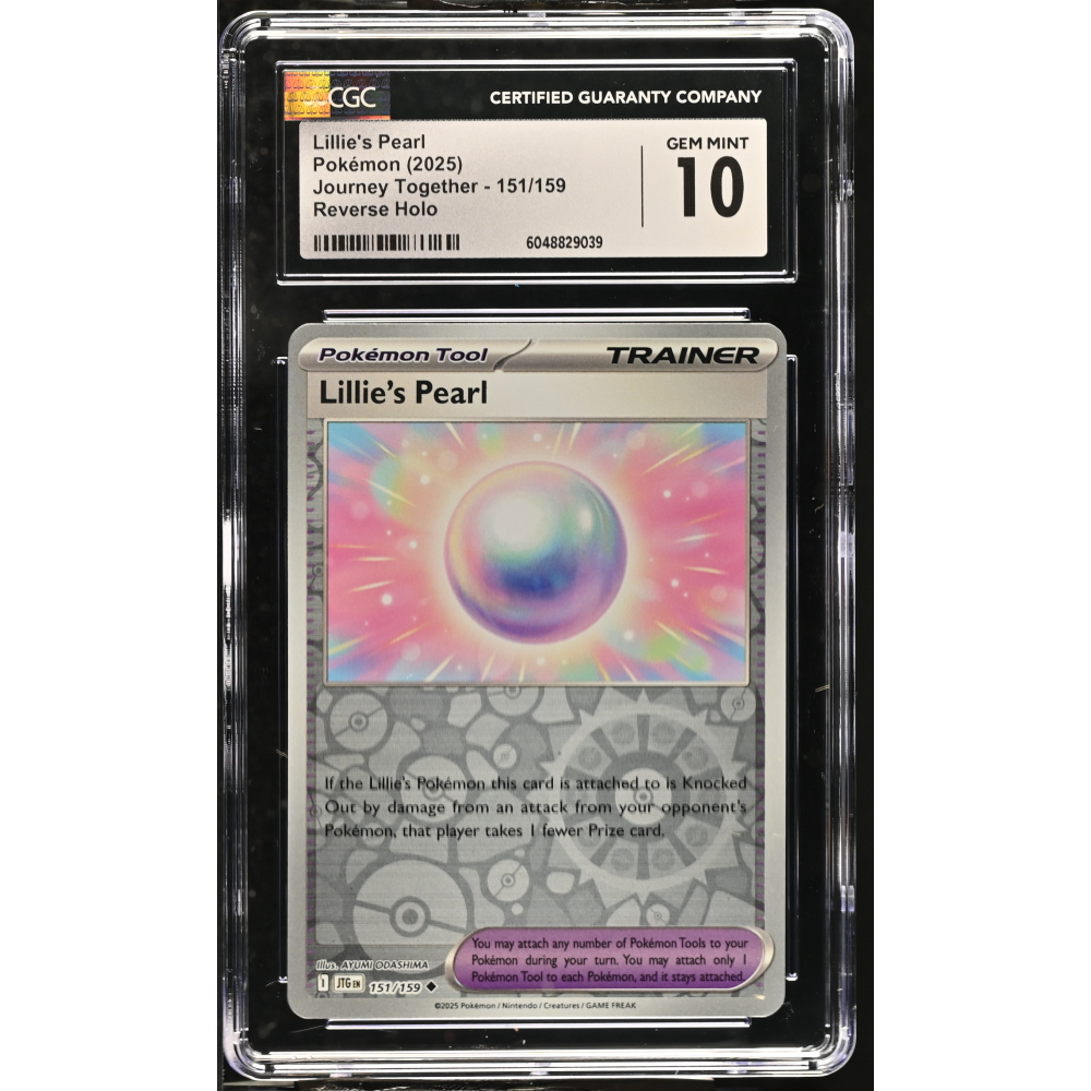 Lillie's Pearl 2025 Pokemon Journey Together #151/159 (CGC 10) at PristineAuction.com