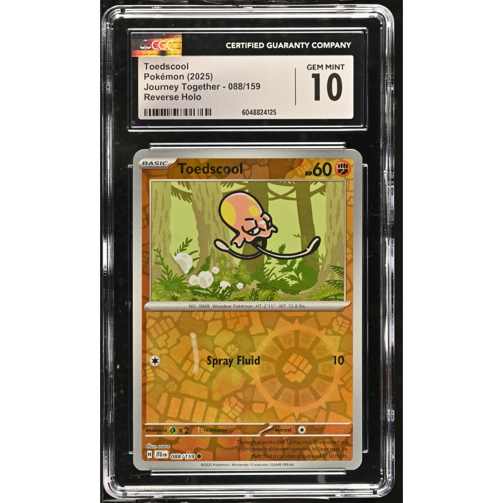 Toedscool 2025 Pokemon Journey Together #088/159 (CGC 10) at PristineAuction.com
