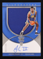 Jacob Evans III 218-19 Crown Royale Silhouettes Material Autographs #237 #87/199 at PristineAuction.com