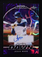 Jesus Made 2025 Leaf Baseball Nation A New Dawn Purple Lava Signatures #NAJM1 #3/8 at PristineAuction.com