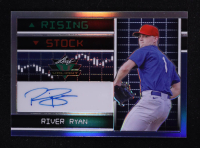 River Ryan 2023 Leaf Valiant Rising Stock Blue Holo Signatures #VRSRR1 #5/8 RC at PristineAuction.com