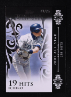 Ichiro Suzuki 2008 Topps Moments and Milestones Black Hit 19 #63 #09/25 at PristineAuction.com