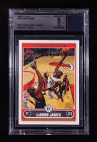 LeBron James 2006-07 Topps #123 With Game-Used Jersey Swatch (BGS 9) at PristineAuction.com