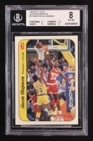 Hakeem Olajuwon 1986-87 Fleer Sticker Inserts #9 (BGS 8) at PristineAuction.com