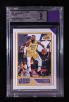 LeBron James 2020-21 Panini Chronicles #85 With Practice Jersey Swatch (BGS 9) at PristineAuction.com