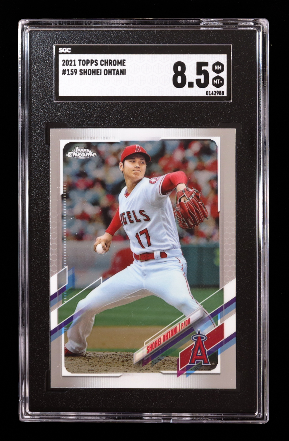 Shohei Ohtani 2021 Topps Chrome #159 (SGC 8.5) at PristineAuction.com Shohei Ohtani 2021 Topps Chrome #159 (SGC 8.5) at PristineAuction.com