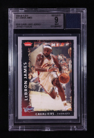 LeBron James 2008-09 Fleer #23 With Game-Used Jersey Swatch (BGS 9) at PristineAuction.com