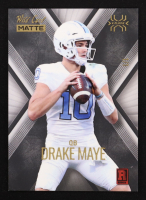Drake Maye 2023 Wild Card Matte X-Plode Gold Foil Silver Black #MXPDM #1/1 RC at PristineAuction.com