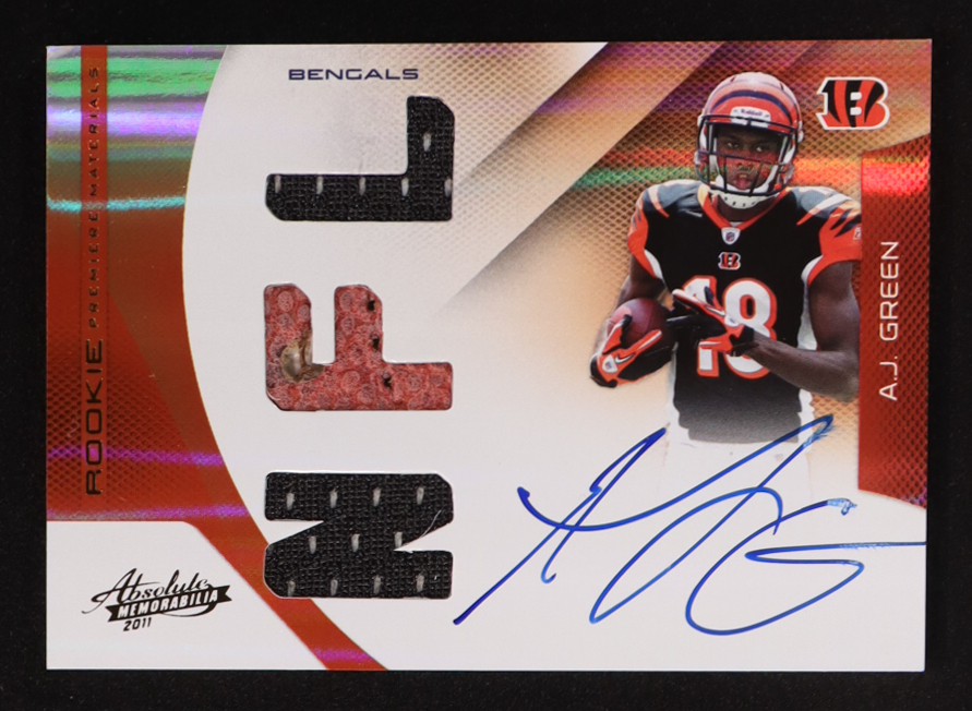 A.J. Green 2011 Absolute Memorabilia #203 RPM Autograph RC #6/194 at PristineAuction.com A.J. Green 2011 Absolute Memorabilia #203 RPM Autograph RC #6/194 at PristineAuction.com