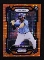 Junior Caminero 2024 Panini Prizm Prizms Orange Pulsar #291 #181/399 RC at PristineAuction.com