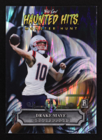 Drake Maye 2024 Wild Card Haunted Hits Monster Hunt Pumpkin Silver Stealth #HHPDM #3/5 RC at PristineAuction.com