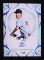 Jacob Misiorowski 2024 Leaf Trinity Turquoise Holo Foil #102 #4/25 RC at PristineAuction.com