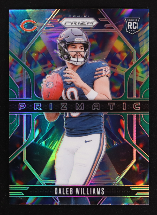 Caleb Williams 2024 Panini Prizm Prizmatic Prizms Green #1 RC at PristineAuction.com Caleb Williams 2024 Panini Prizm Prizmatic Prizms Green #1 RC at PristineAuction.com