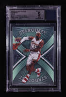 LeBron James 2008-09 Upper Deck First Edition Starquest Green #SQ17 With Game-Used Jersey Swatch (BGS 9) at PristineAuction.com
