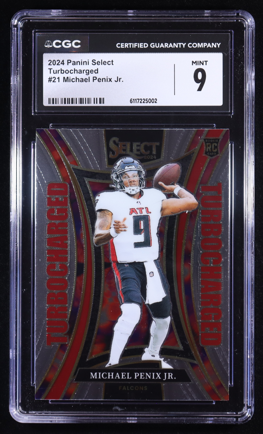 Michael Penix Jr. 2024 Panini Select Turbocharged #21 (CGC 9) at PristineAuction.com Michael Penix Jr. 2024 Panini Select Turbocharged #21 (CGC 9) at PristineAuction.com