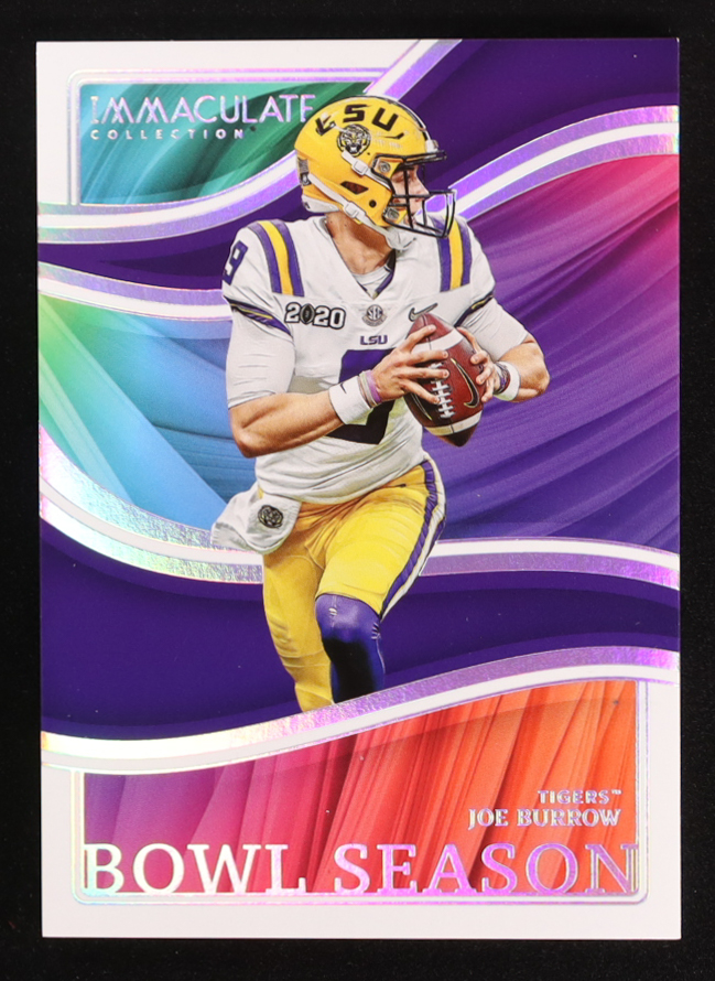 Joe Burrow 2023 Immaculate Collection Collegiate Bowl Season #BS-4 at PristineAuction.com Joe Burrow 2023 Immaculate Collection Collegiate Bowl Season #BS-4 at PristineAuction.com