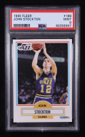 John Stockton 1990-91 Fleer #189 (PSA 9) at PristineAuction.com