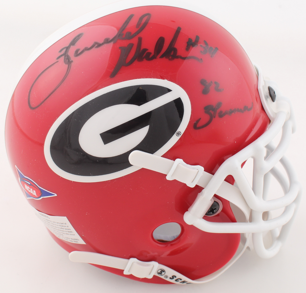 Herschel Walker Signed Georgia Bulldogs Mini Helmet Inscribed "82 Heisman" (Walker) at PristineAuction.com Herschel Walker Signed Georgia Bulldogs Mini Helmet Inscribed "82 Heisman" (Walker) at PristineAuction.com