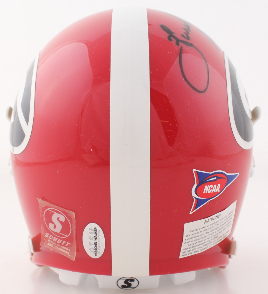 Herschel Walker Signed Georgia Bulldogs Mini Helmet Inscribed "82 Heisman" (Walker) at PristineAuction.com Herschel Walker Signed Georgia Bulldogs Mini Helmet Inscribed "82 Heisman" (Walker) at PristineAuction.com