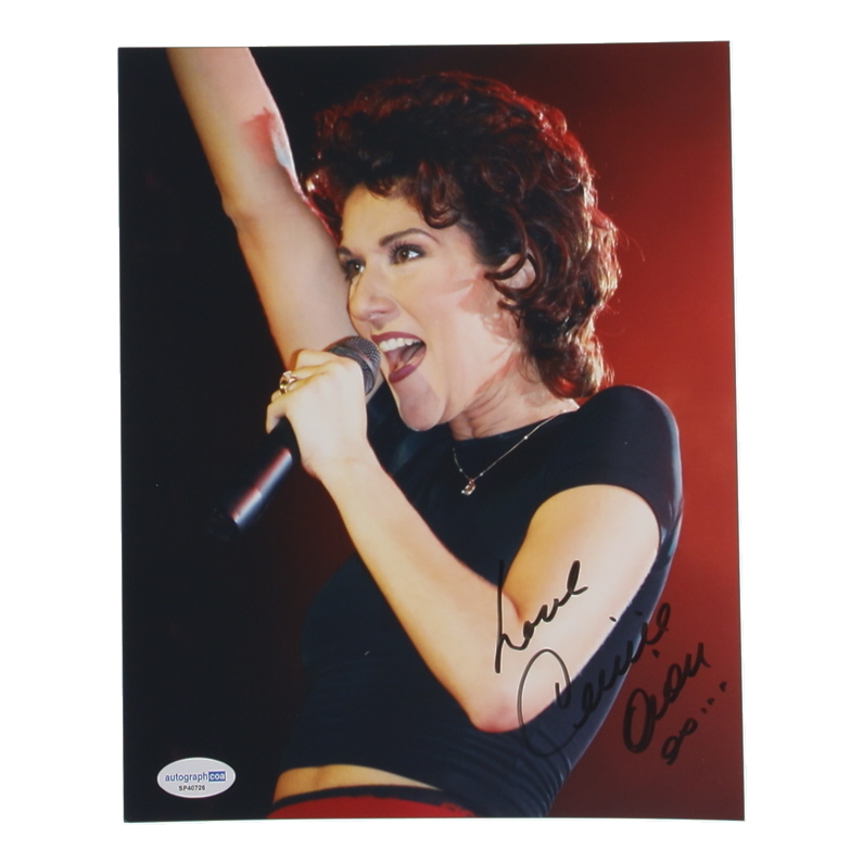 Celine Dion Signed 8x10 Photo (ACOA) at PristineAuction.com Celine Dion Signed 8x10 Photo (ACOA) at PristineAuction.com