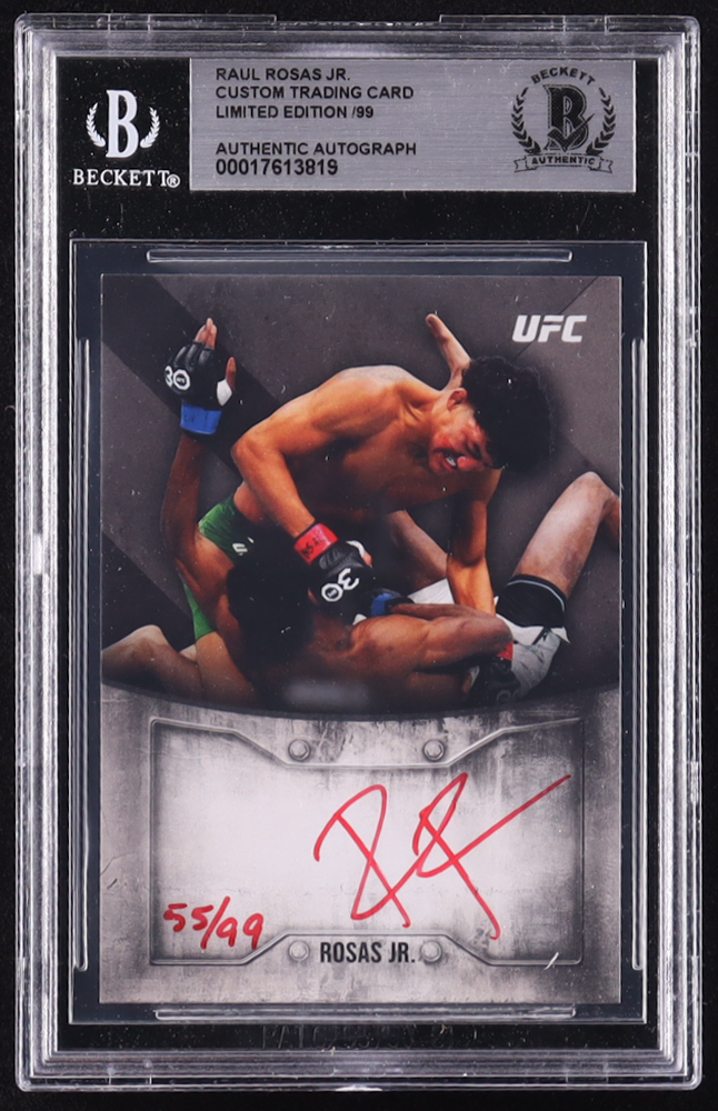 Raul Rosas Jr. Signed LE Custom UFC Trading Card #/99 (BGS) at PristineAuction.com Raul Rosas Jr. Signed LE Custom UFC Trading Card #/99 (BGS) at PristineAuction.com