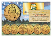 Set of (6) 2020-21 24K Gold National Parks "America the Beautiful" Coins at PristineAuction.com